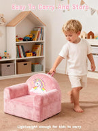 Kids Sofa Chair with Removable Washable Cover & Magic-Tape Backrest Toddler - Image 8