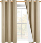 NICETOWN 100% Absolutely Blackout Linen Curtains by NICETOWN
