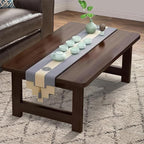 Japanese Floor Sitting Table, Folding Wood Tea Table Chabudai Japanese Coffee - Image 5