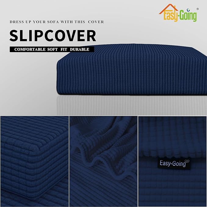 Easy-Going Stretch 1 Piece Oversized Couch Cushion Cover - Image 3