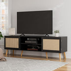 ZttRiee TV Stand for TVs up to 65'', Entertainment Center - Image 7