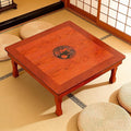 Folding Coffee Table, Square Wooden Low Table, Japanese Floor Sitting Tables by SJIOUEOT