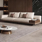 Italian Luxury Simple Leather Sofa, Solid Wood Frame, Spacious and Soft Sofa - Image 3