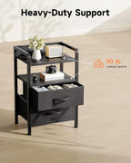 Lazzanto Night Stand Bedside Charger Bedroom - Image 7