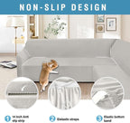 HDCAXKJ Corner Sectional Couch Covers Velvet Stretch L Shape Sofa Cover Soft - Image 4