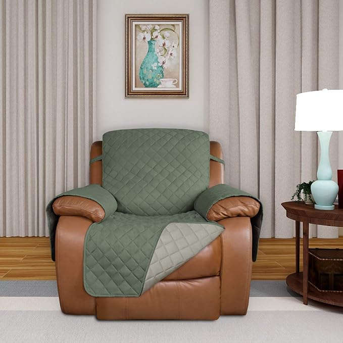 PureFit Reversible Recliner Chair Covers Couch Covers - Image 2
