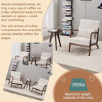 Mid-Century Modern Accent Chair & Coffee Table Set, Vintage Luxury 2-Piece - Image 6