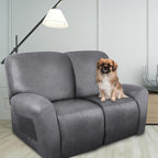 ANARACHON Loveseat Recliner Cover Leather Look Recliner Loveseat Covers - Image 2
