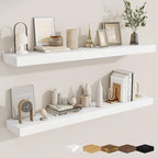 fuqing Floating Shelves for Wall, Wall Mounted Wood Floating Shelf by Fuqing