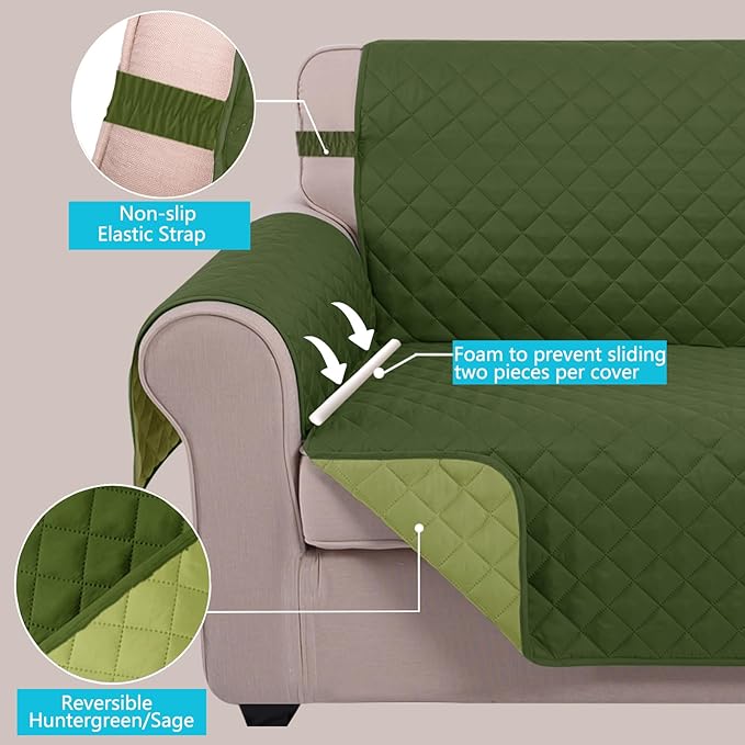 U-NICE HOME Loveseat Sofa Cover - Image 3