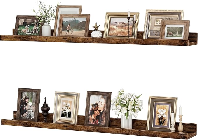 Floating Shelves for Wall, 36 inch Wood Floating Shelves Set of 2, Picture by Unknown