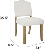 HomePop Open Back Upholstered Dining Chair - Image 3