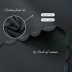 Thermal Blackout Curtains with Self Adhesive Tape No Rod No Drill Easy Install - Image 5