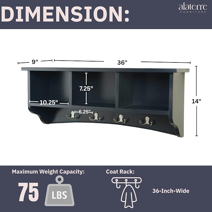Shaker Cottage Wall-Mounted Coat Rack - Image 3