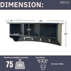 Shaker Cottage Wall-Mounted Coat Rack - Image 3