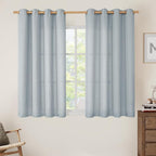 Light Filtering Faux Linen Curtains by LAMIT