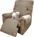 U-NICE HOME Reversible Recliner Chair Covers, Khaki/Light Grey | 28''Recliner by U-NICEHOME