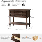 HULALA HOME Farmhouse Nightstand - Image 2