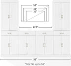 Crosley Furniture Stanton 3-Piece Traditional Sideboard Buffet Cabinet and - Image 9