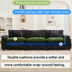 Oprisen 120" Modular Sectional Sofa, Comfy Cloud Couch Sectional Sofa, Chenille - Image 3