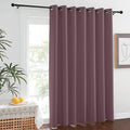 NICETOWN Blackout Dry Rose Sliding Door Curtains 84 inches Long by NICETOWN