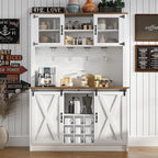 4ever2buy Farmhouse Coffee Bar Cabinet by 4ever2buy