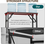 TEMI Small Computer Desk Folding Table - Image 7