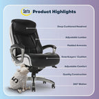Serta® Lautner Executive Home Office Desk Chair, Ergonomic High-Back - Image 3