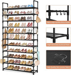 LANTEFUL 11 Tiers Tall Shoe Rack Holds 55 Pairs of Shoes - Image 4