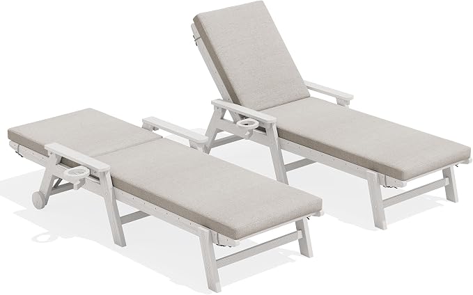 SERWALL Outdoor Chaise Lounge Set of 2 by SERWALL