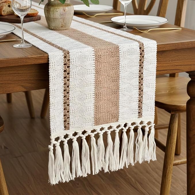FEXIA Boho Table Runner for Hoilday Spring Home Decor - Image 7