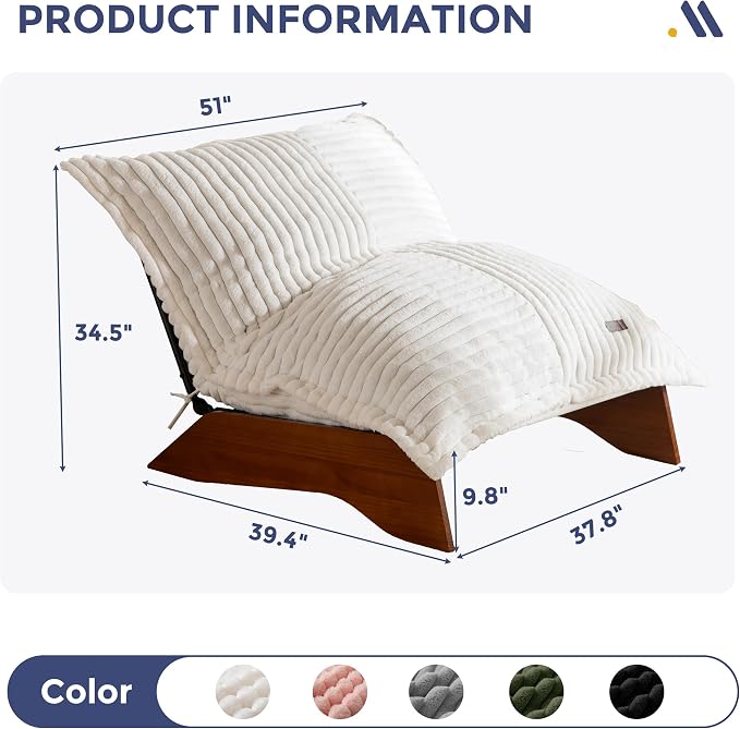 MAXYOYO Adjustable Living Room Chair, 3-Position Bean Bag Chair - Image 2