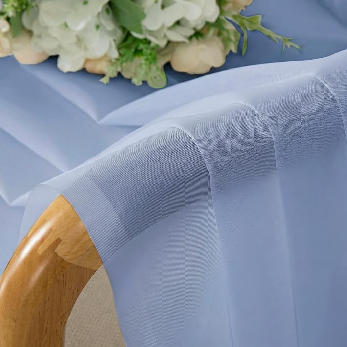 Sheer Curtains 84 inches Long 2 Panels Set - Image 4