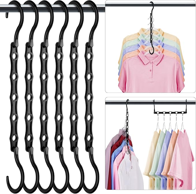 HOUSE DAY Closet Organizers and Storage 6 Pack, College Dorm Room Essentials by HOUSEDAY