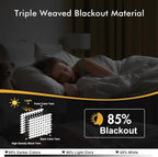 MIULEE Blackout Curtains for Bedroom 2 Panels 40 x 45 Inch Long Taupe Brown | - Image 2