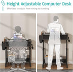 Small Portable Rolling Standing Desk - Image 5