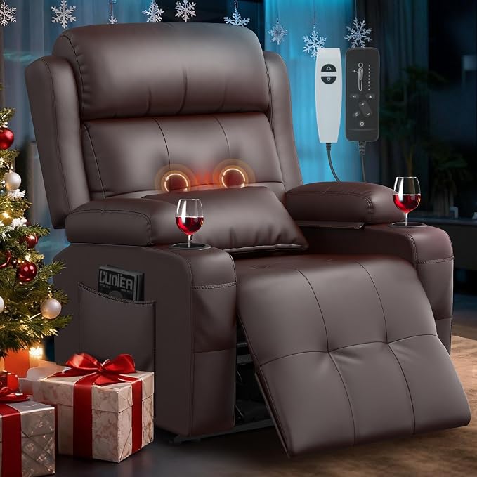 Home Theater Seating Power Recliner Chair, Massage Reclining Sofa by TOMOSLTER