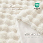 L'AGRATY Faux Rabbit Fur Throw Blanket - Image 5