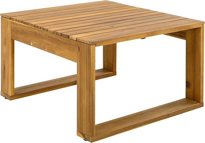 Christopher Knight Home Kayahs 5 Pieces Acacia Wood Furniture Set, Patio - Image 8