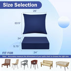 IASEAHK Outdoor Chair Cushions, 24 x 24 Inch Outdoor Cushion - Image 2