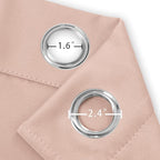 Blackout Curtains 42 x 63 inch/Blush Curtains Set of 2 Panels/Thermal Insulated - Image 5