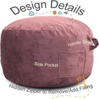 Bean Bag Chairs, Memory Foam Stuffing Bean Bag Chair - Image 3