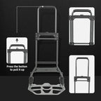 Leeyoung Folding Hand Truck and Dolly, 264 Lb Capacity Heavy-Duty Luggage - Image 7