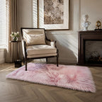 EasyJoy Faux Sheepskin Rug, Fluffy Faux Fur Rug, Ultra Soft Shag Area Rug - Image 2