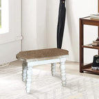 dwellington Wooden Bathroom Farmhouse Step Stool, Wood Foot Stool - Image 2