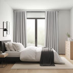Topfinel Linen Gray Blackout Curtains 96 Inch Long, Boho Beige Gothic Viral - Image 7
