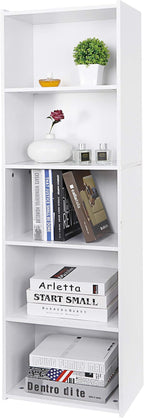 5 Tier Open Bookshelf, 52 Inch Bookcase Storage Rack - Image 6