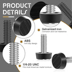 Hotop 1/4-20 UNC Thread Adjustable Table Levelers Screw Foot Levelers - Image 3