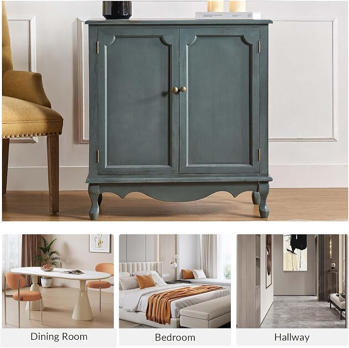HULALA HOME Antique Accent Cabinet - Image 6