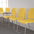 Flash Furniture HERCULES Series 5 Pack 880 lb. Capacity Yellow Full Back - Image 2